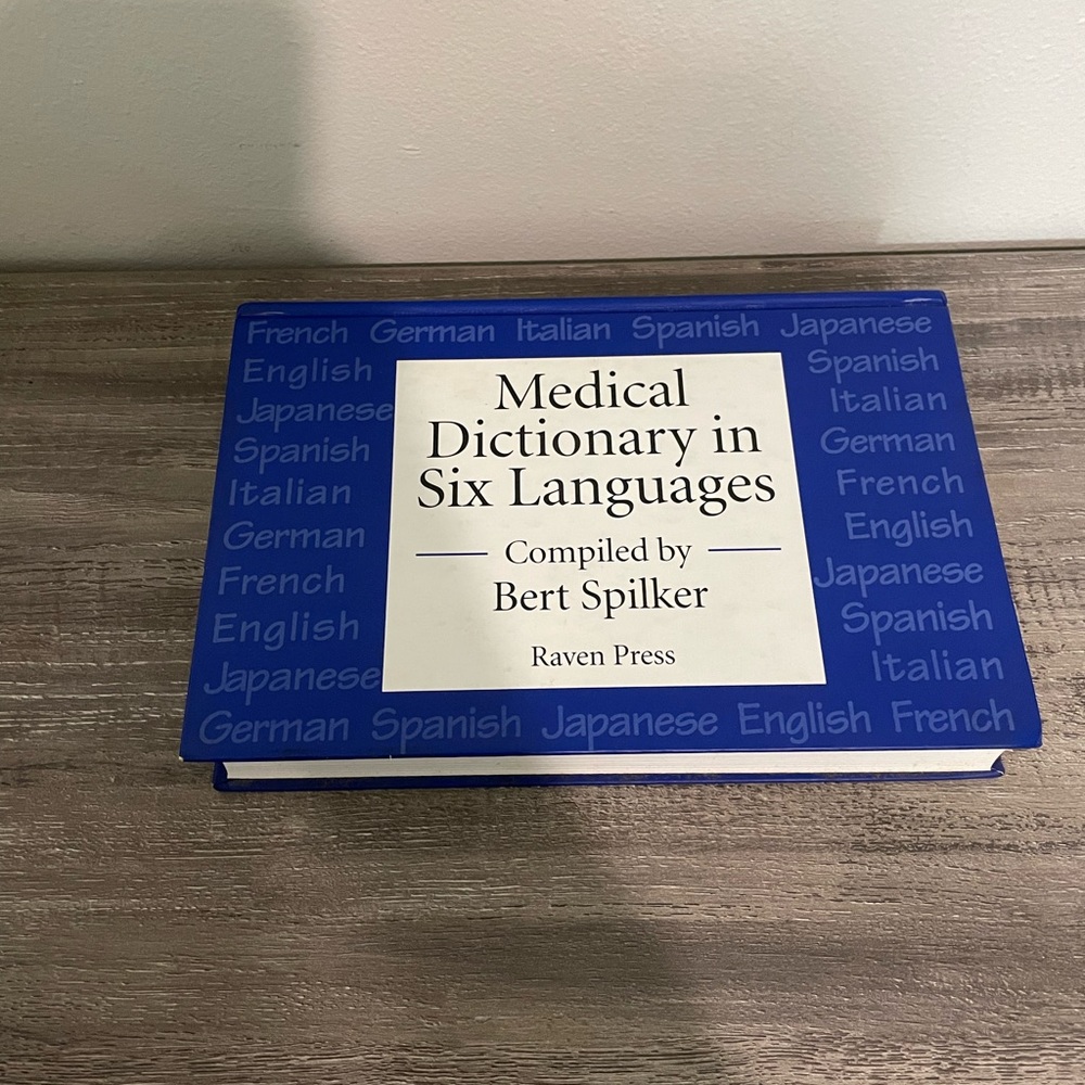Medical Dictionary in Six Languages by Bert Spilker (1994, Hardcover)